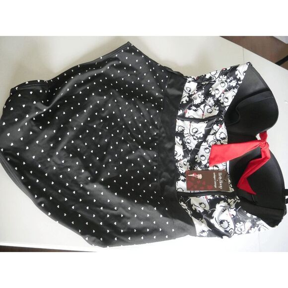 Betty Boop x Unique Vintage Boop Boop A Doop Clemente Swimsuit One Piece 3X - Picture 8 of 10